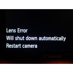 Замена объектива Canon PowerShot S100 в сборе